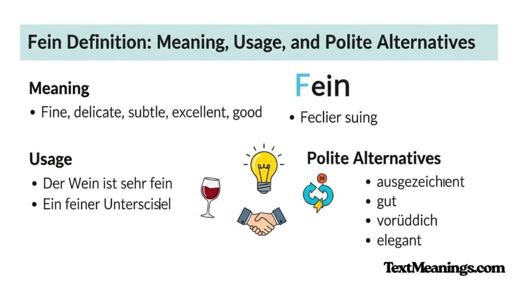 Fein Definition: Meaning