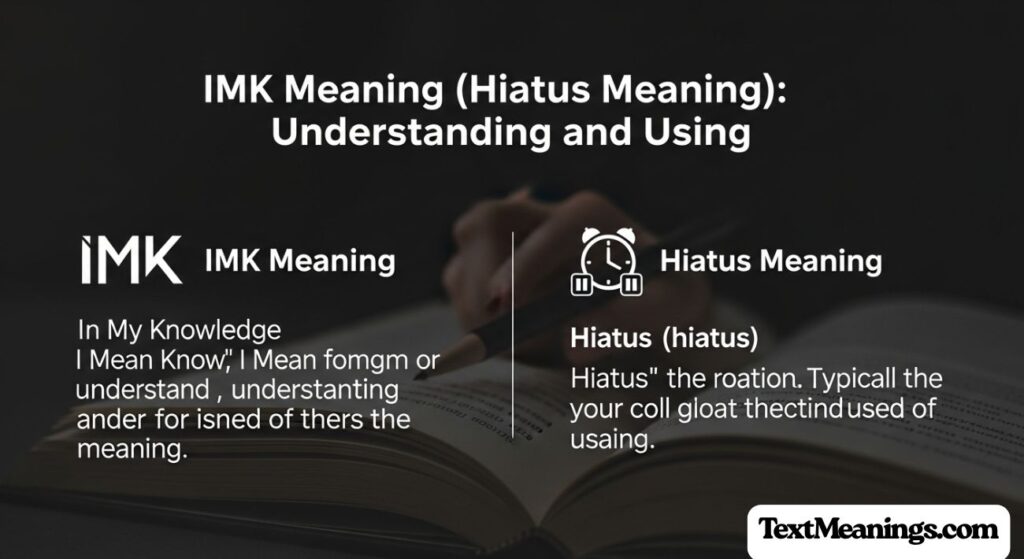 IMK Meaning