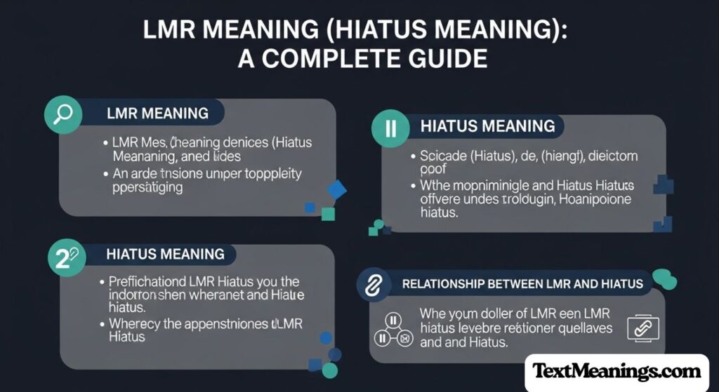 LMR Meaning (Hiatus Meaning