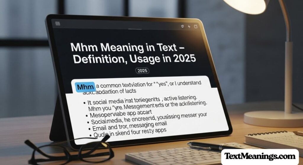 Mhm Meaning in Text