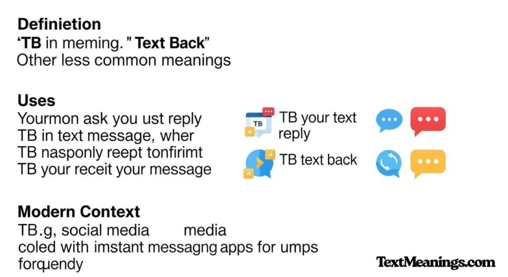 TB Meaning in Text