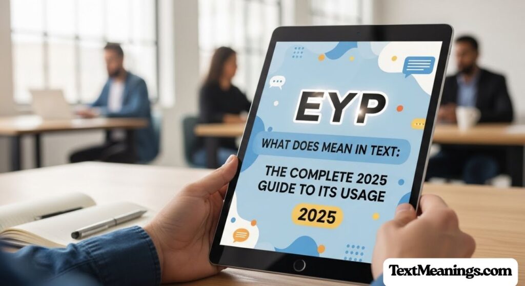What Does EYP Mean in Text