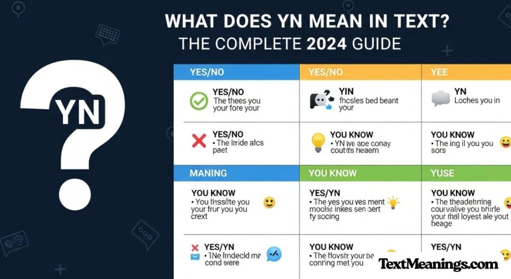 What Does YN Mean in Text