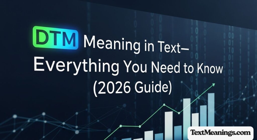 DTM Meaning in Text—Everything You Need to Know (2026 Guide)