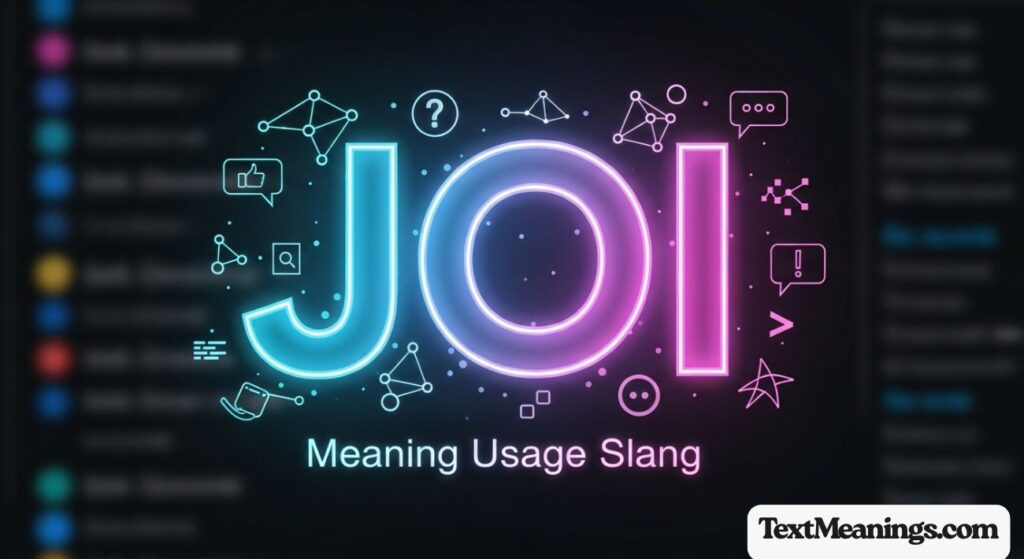 JOI Meaning Usage Slang