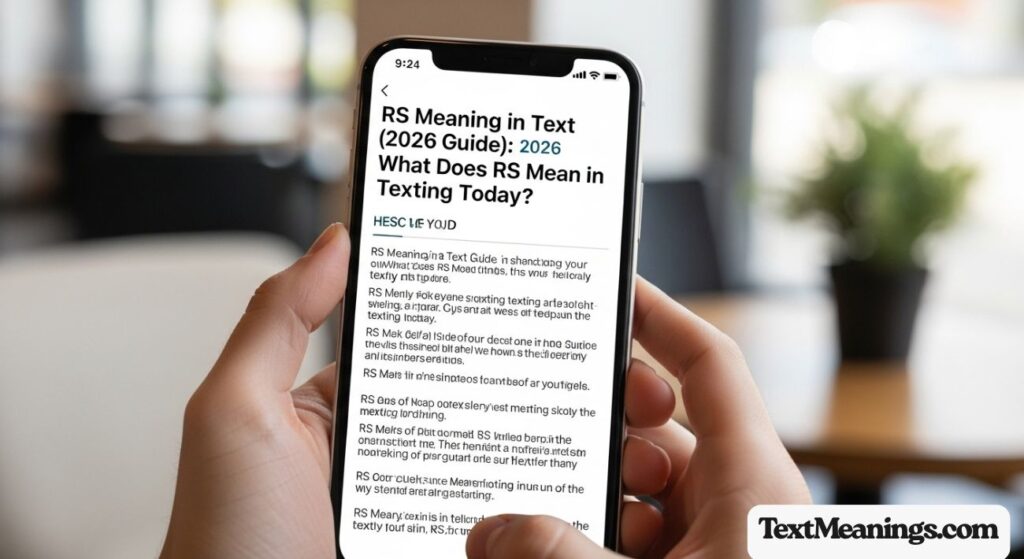 RS Meaning in Text