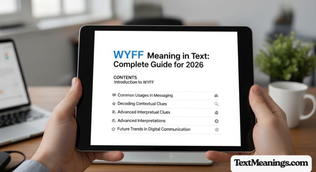 WYFF Meaning in Text