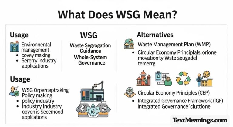 What Does WSG Mean: Definition, Usage, and Alternatives