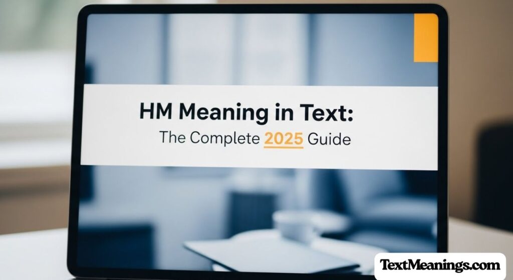HM Meaning in Text