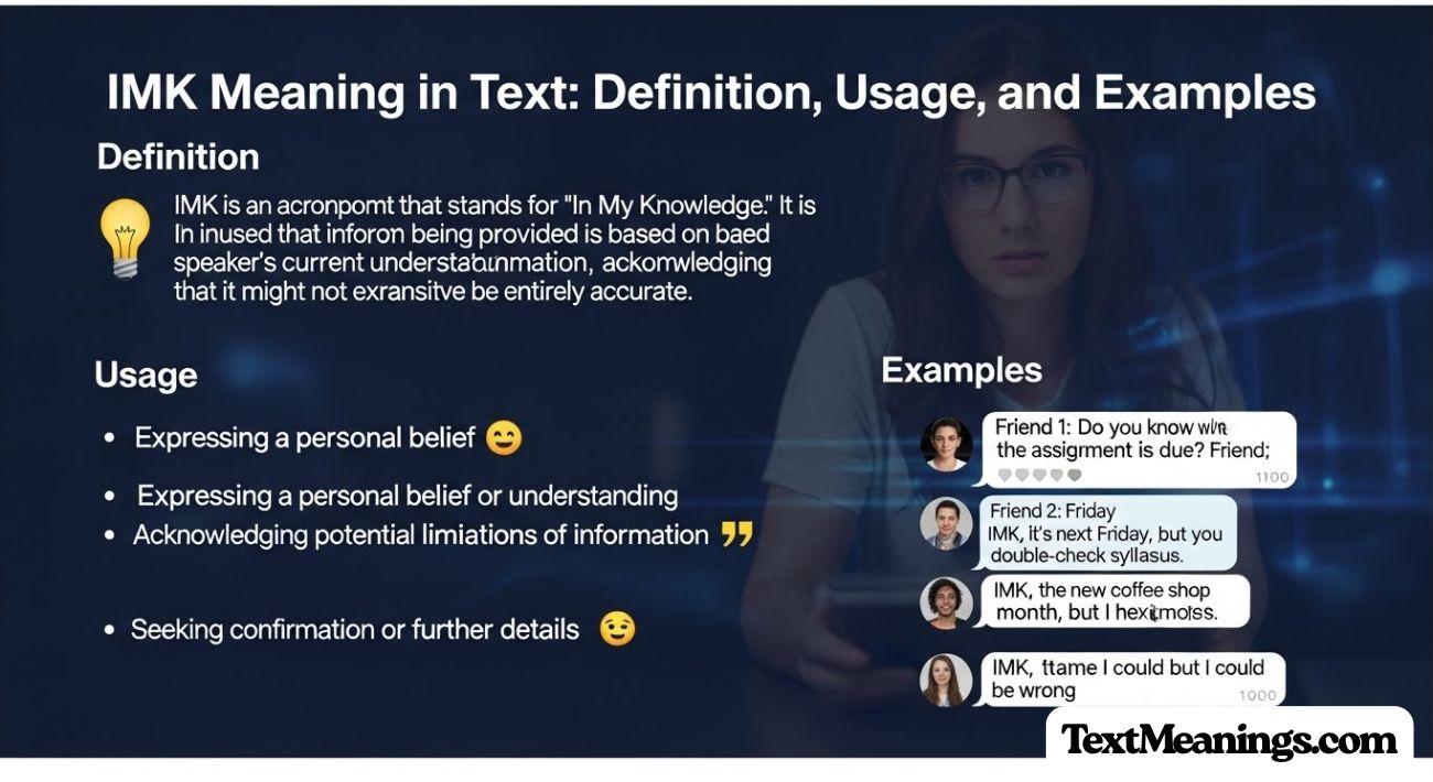 IMK Meaning in Text