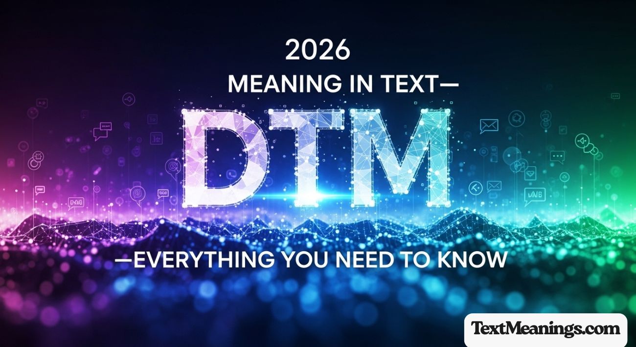 DTM Meaning in Text—Everything You Need to Know (2026 Guide)