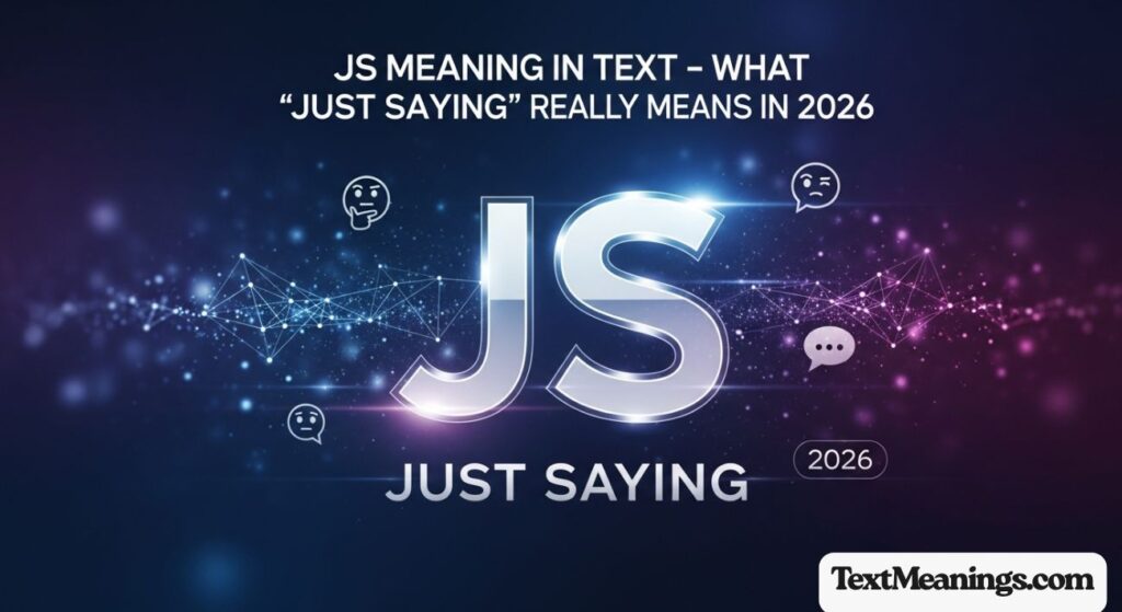 JS Meaning in Text