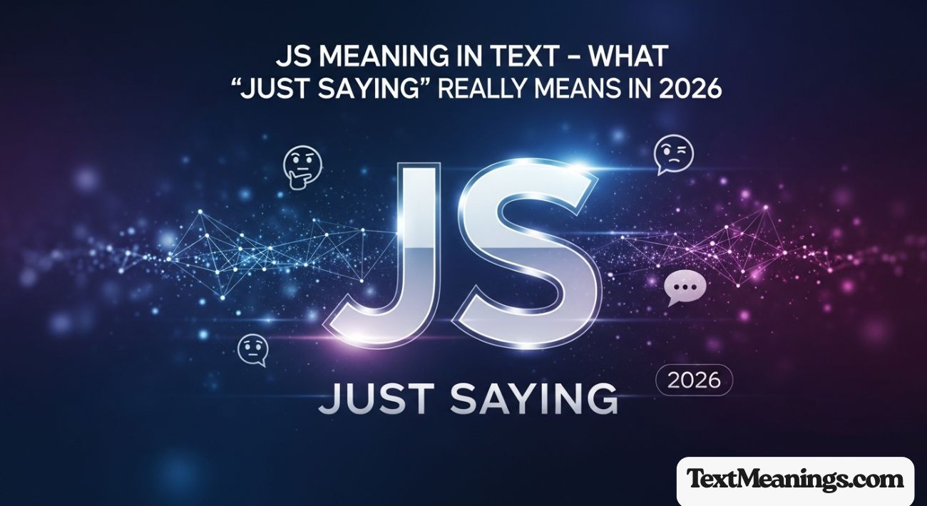 JS Meaning in Text