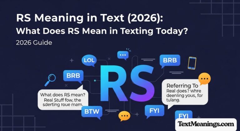 RS Meaning in Text