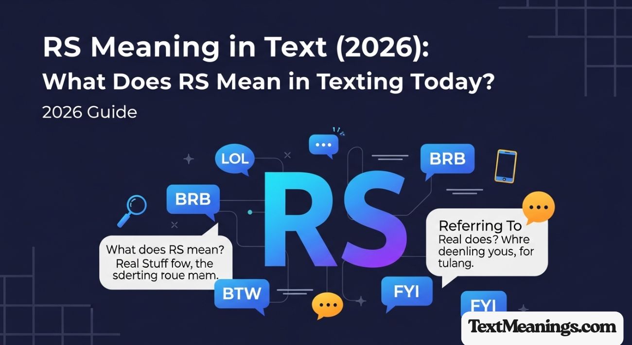 RS Meaning in Text