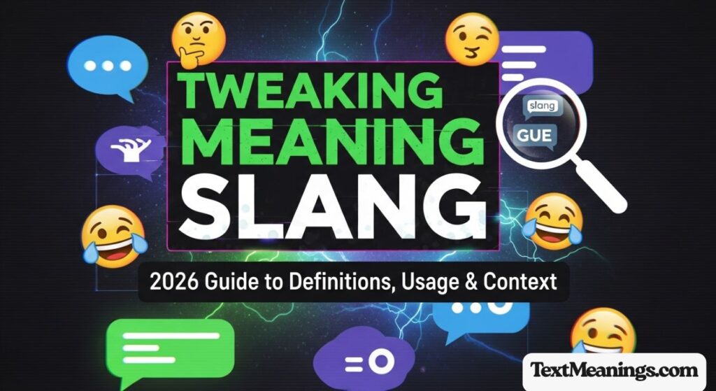 Tweaking Meaning Slang